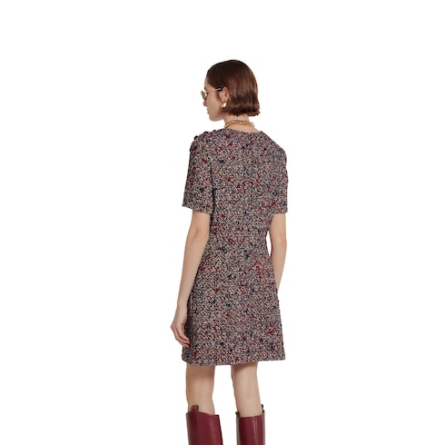 Robe en laine bouclée