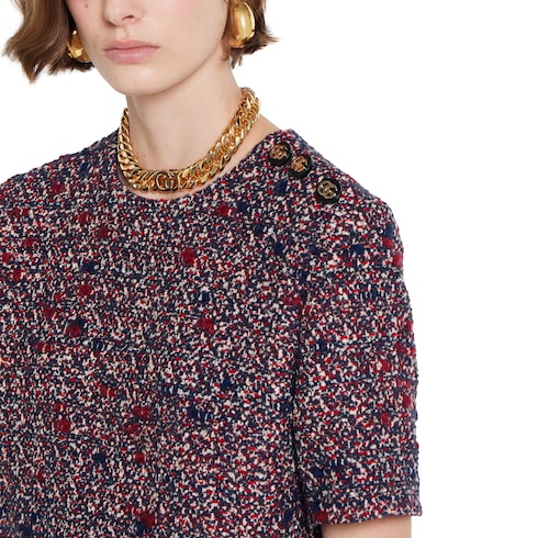 Wool bouclé dress