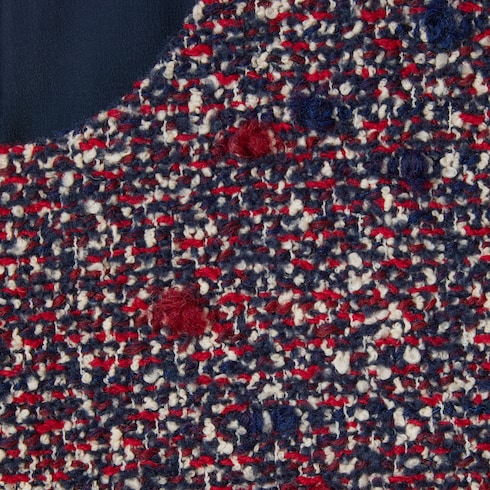 Robe en laine bouclée