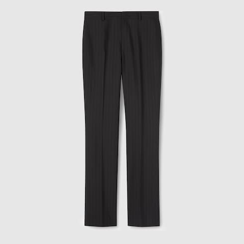 Pinstripe Gucci wool jacquard pants