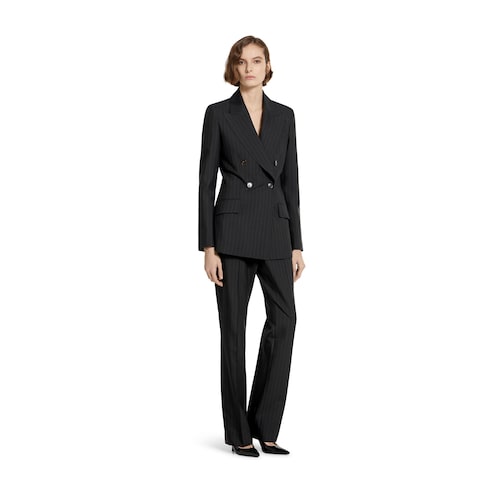Pinstripe Gucci wool jacquard pants