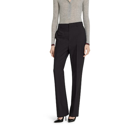 Pinstripe Gucci wool jacquard pants