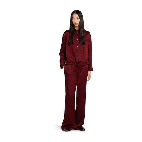 GG satin pants