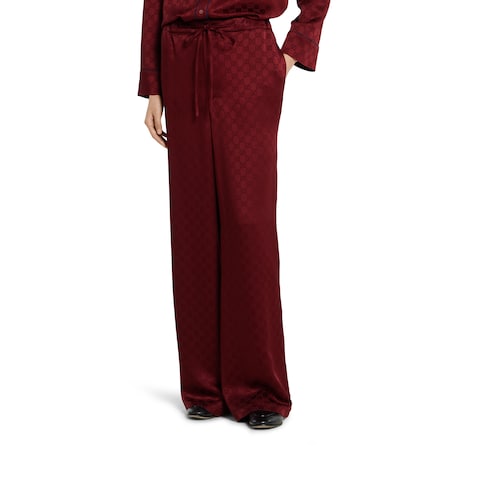 GG satin pants