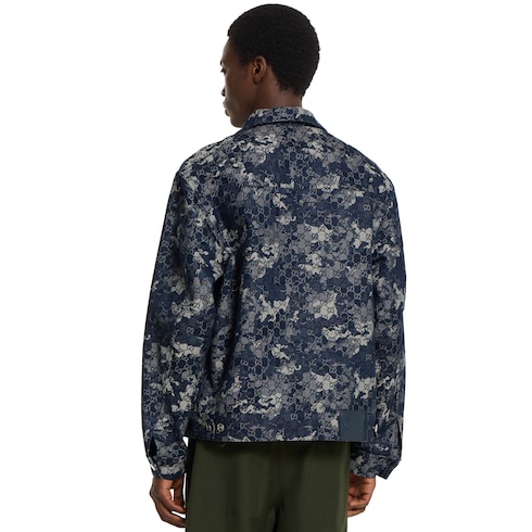 GG jacquard denim jacket