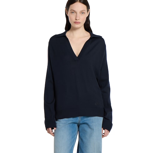 Polo en laine extra-fine