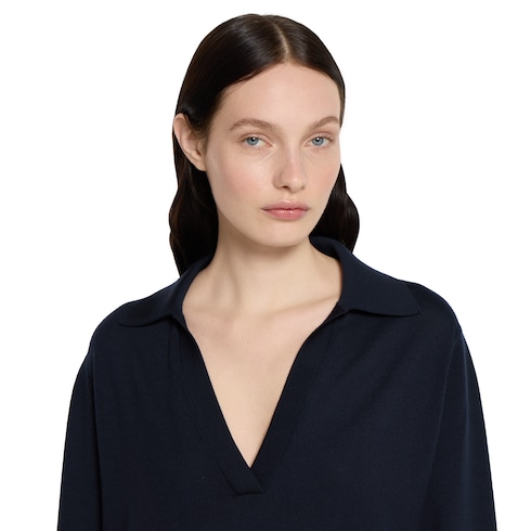 Poloshirt aus extrafeiner Wolle