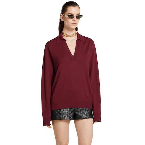 Polo en laine extra-fine