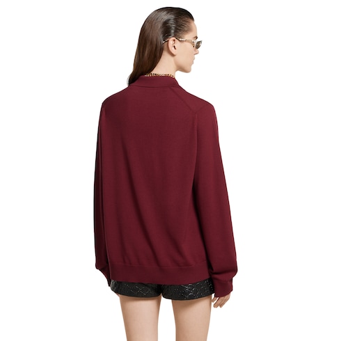Extra fine wool polo top