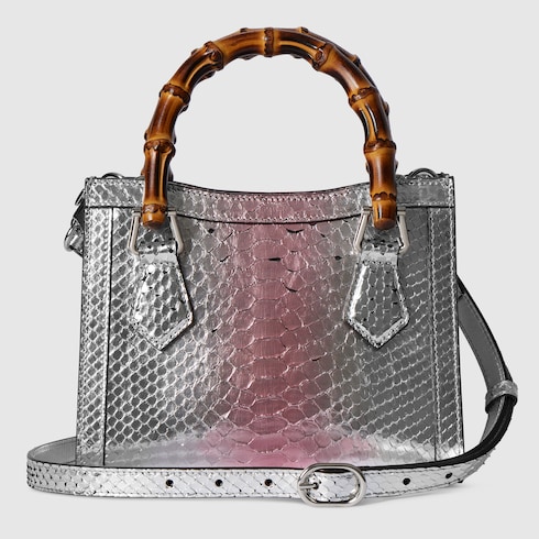 Gucci Diana python small tote bag