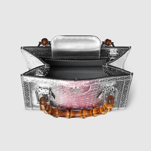Gucci Diana python small tote bag