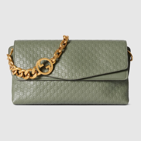 Medium shoulder bag with chain