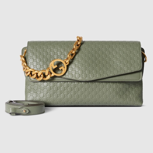 Medium shoulder bag with chain