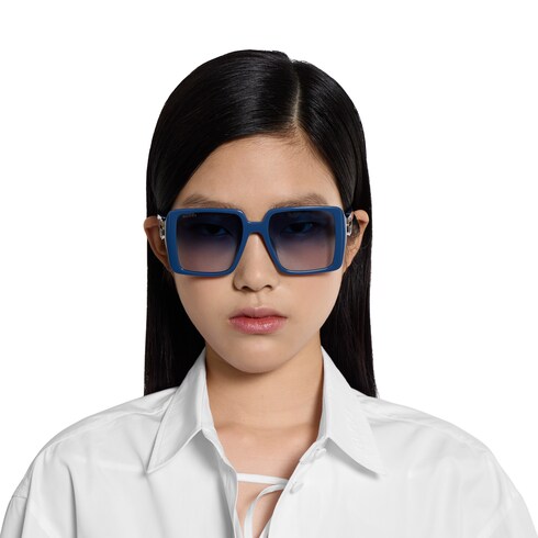 Low nose bridge fit square sunglasses