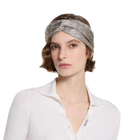 Laminated printed silk twill carré