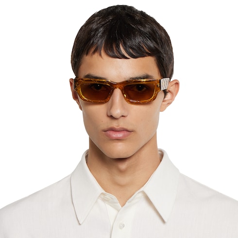 Sonnenbrille mit rechteckigem Rahmen