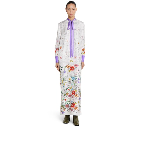 Printed cotton dress