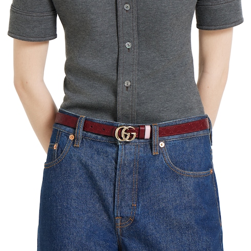 Reversible GG Marmont thin belt