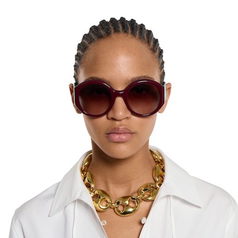 Sonnenbrille mit rundem Rahmen