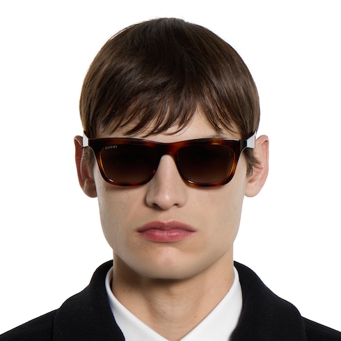 Rectangular frame sunglasses