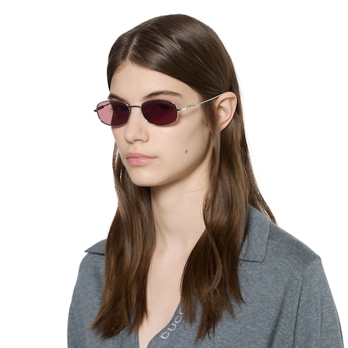 Oval frame sunglasses