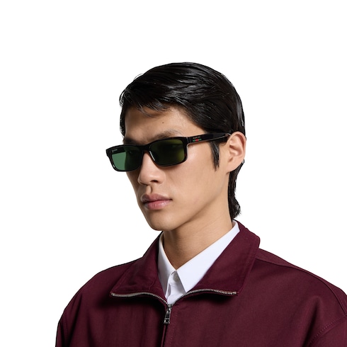 Rectangular frame sunglasses