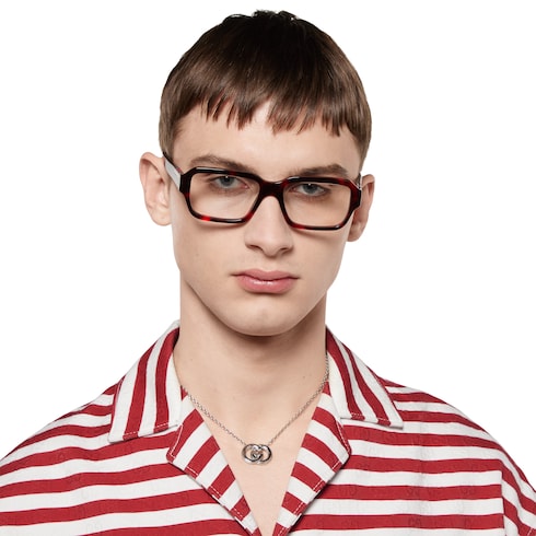 Rectangular frame sunglasses