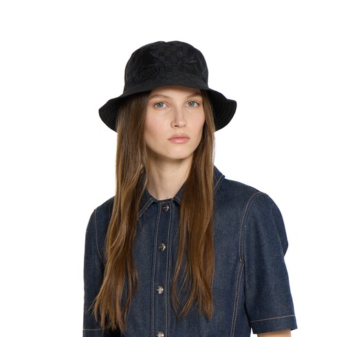 Reversible GG nylon bucket hat