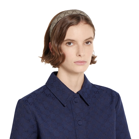 Serre-tête en tissu GG