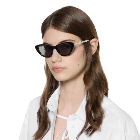 Gafas de sol con marco de ojo de gato