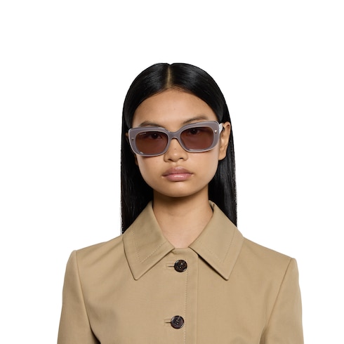 オーバルフレーム サングラス