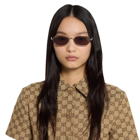 Oval frame sunglasses