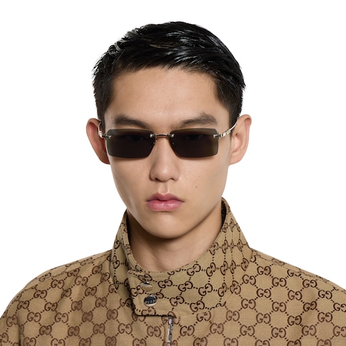 Rectangular frame sunglasses