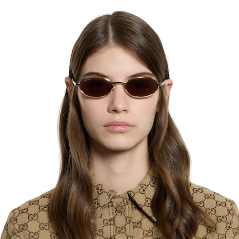 Oval frame sunglasses