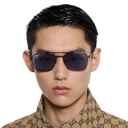 Specialized fit rectangular sunglasses