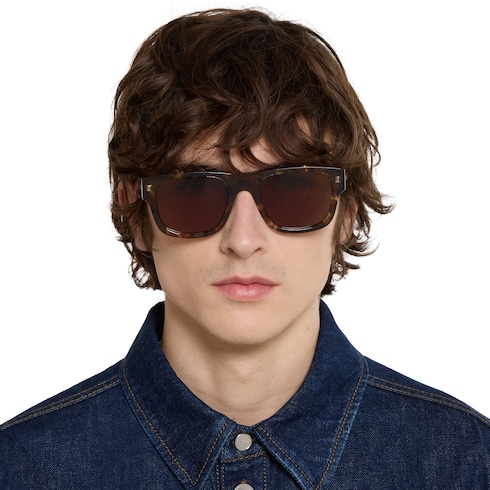 Rectangular frame sunglasses