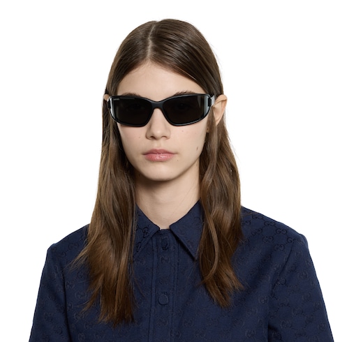 Rectangular frame sunglasses