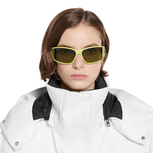 Rectangular frame sunglasses