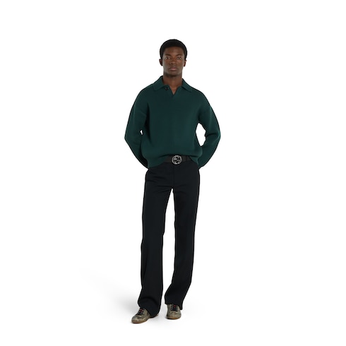 Reversible belt with Interlocking G buckle