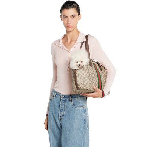 GG Monogram small pet tote bag