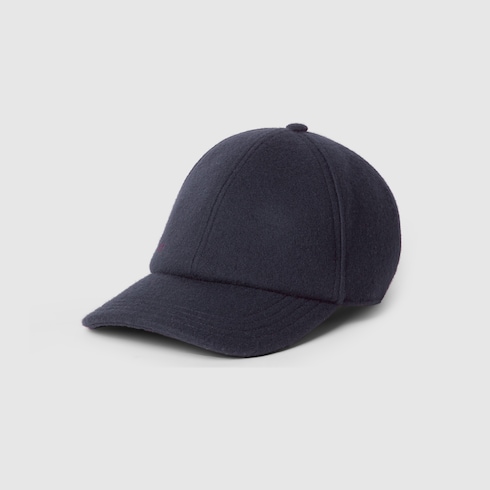 Casquette en laine avec broderie