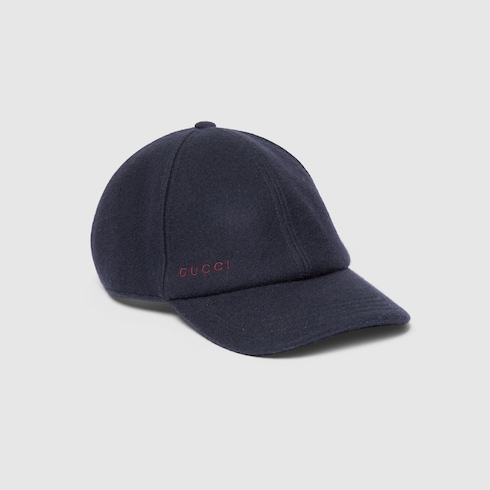 Casquette en laine avec broderie