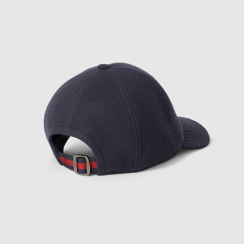 Casquette en laine avec broderie