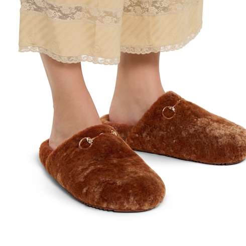 女士饰马衔扣穆勒鞋