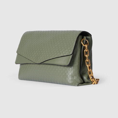 Large shoulder bag with chain