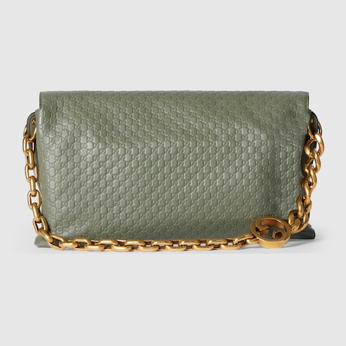 Large shoulder bag with chain