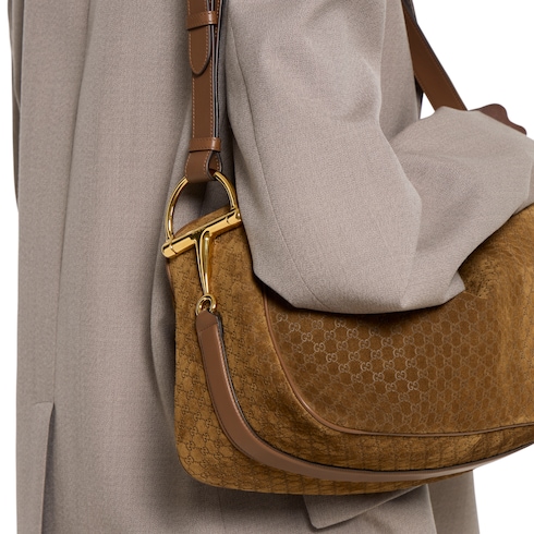 Bolso grande para el hombro Gucci Half Horsebit