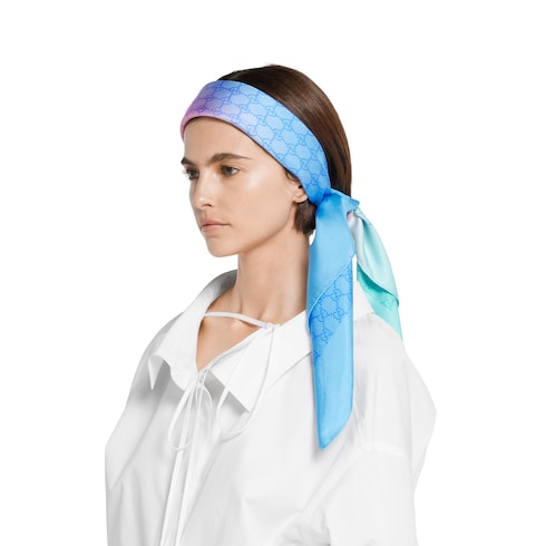 90x90项目印花桑蚕丝方巾