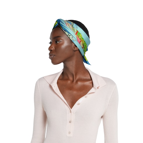 Carré de soie à imprimé projet 90 x 90