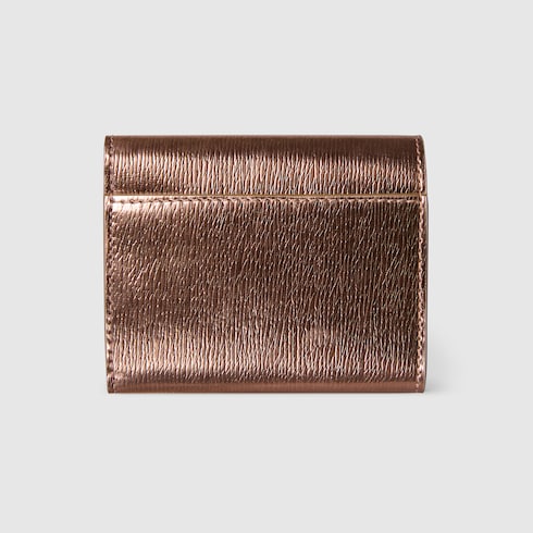 Bi-colour GG Marmont mini wallet